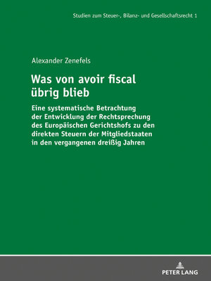 cover image of Was von avoir fiscal uebrig blieb
